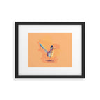 Desert Song - Roadrunner Illustration Framed Art Print Gallery Image 5