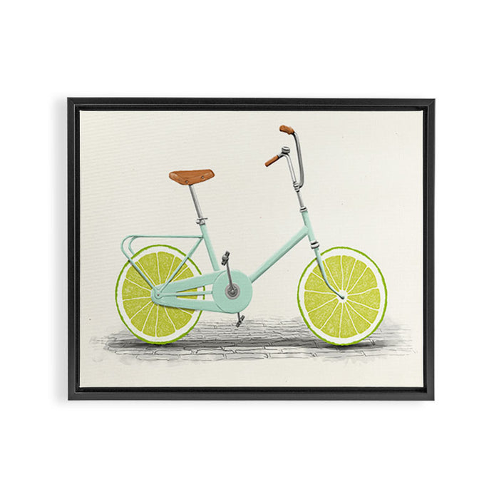 Acid (Blue) Framed Canvas Print Gallery Image 1
