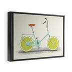 Acid (Blue) Framed Canvas Print Gallery Image 2