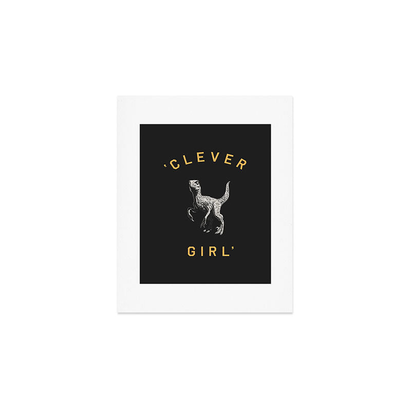 Clever Girl (Dark) Art Print Gallery Image 1