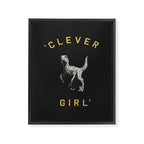 Clever Girl (Dark) Framed Canvas Print Gallery Image 6