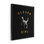 Clever Girl (Dark) Framed Canvas Print Gallery Image 2
