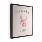 Clever Girl Framed Canvas Print Gallery Image 2