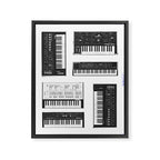 Collection : Synthetizers Framed Canvas Print Gallery Image 6