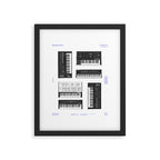 Collection : Synthetizers Framed Art Print Gallery Image 4