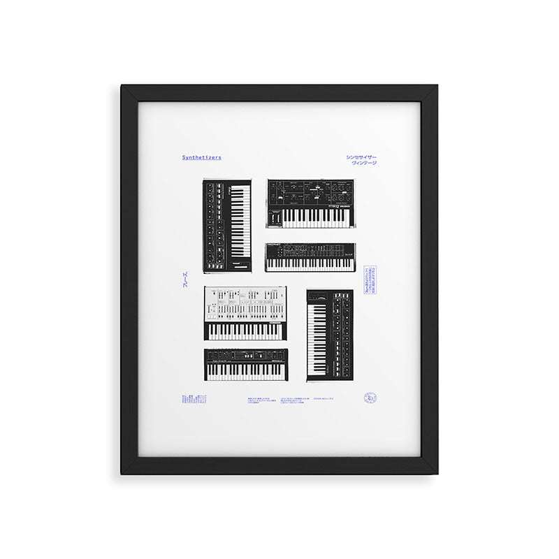Collection : Synthetizers Framed Art Print Gallery Image 4