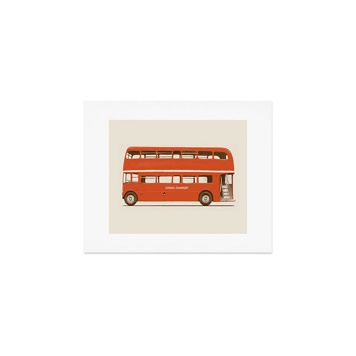Double-Decker London Bus Art Print Gallery Image 1