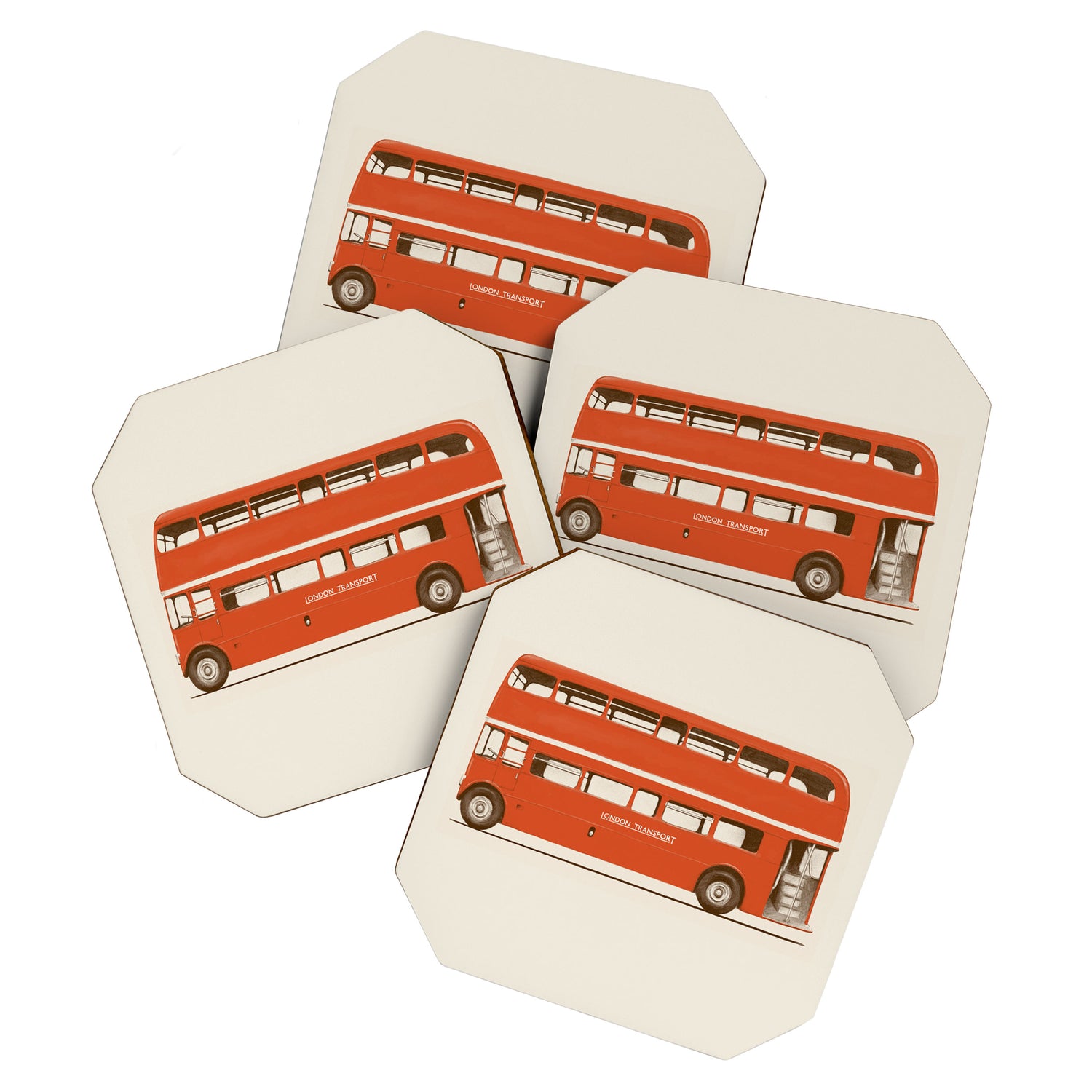 Double-Decker London Bus Coaster Gallery Image 1