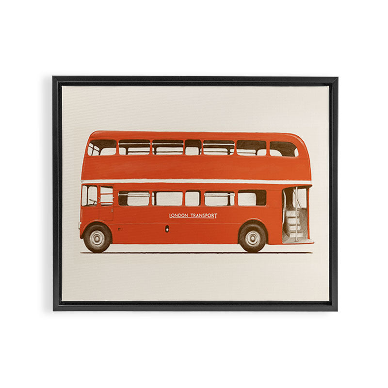 Double-Decker London Bus Framed Canvas Print Gallery Image 12