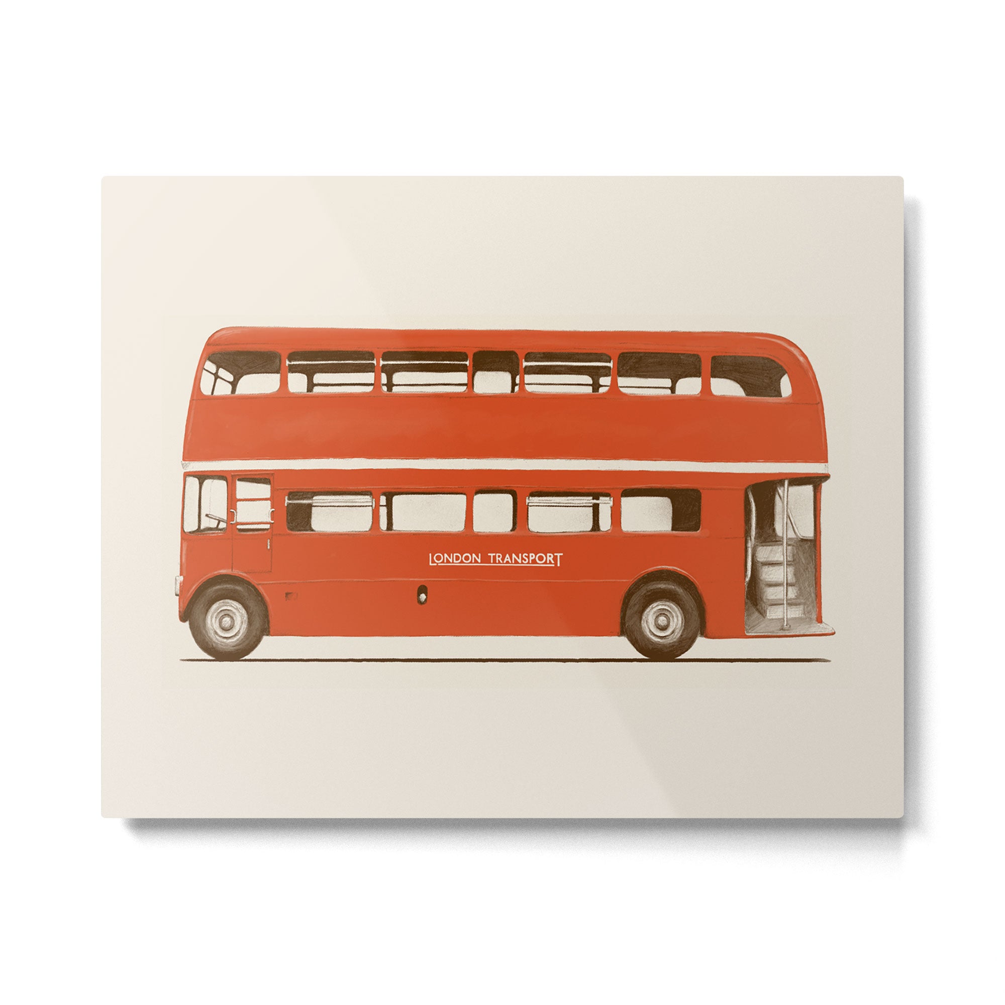 Double-Decker London Bus Metal Print Gallery Image 4