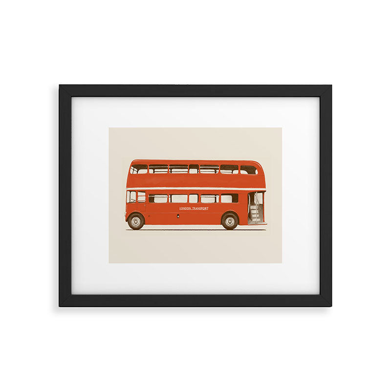 Double-Decker London Bus Framed Art Print Gallery Image 5