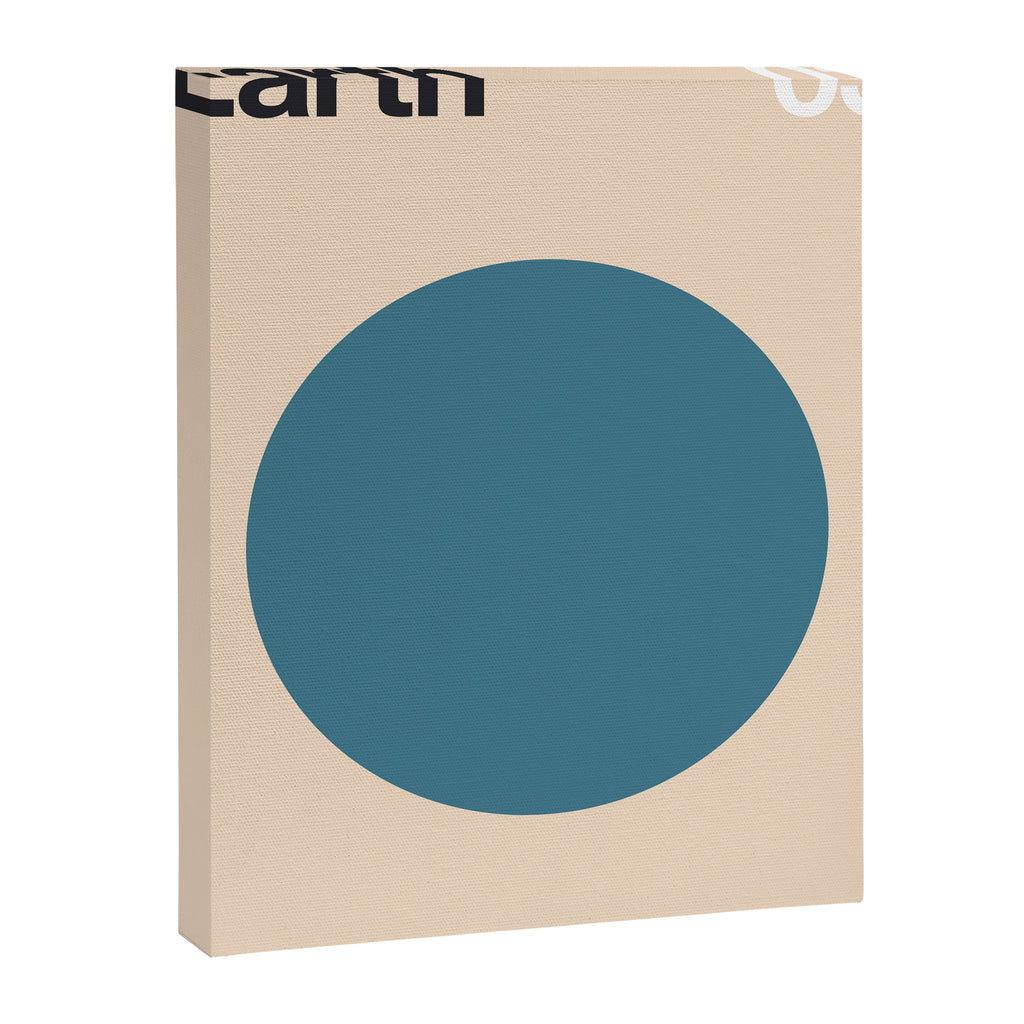Earth 03 - Minimal Planets Canvas Print Gallery Image 6