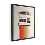 Instant Camera Rainbow Framed Canvas Print Gallery Image 2