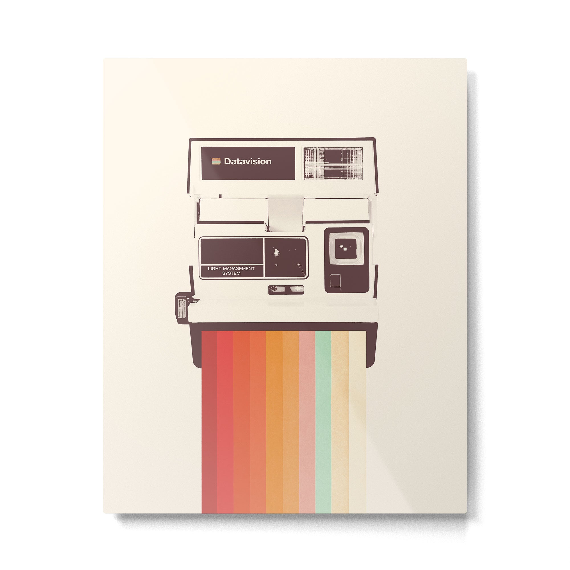 Instant Camera Rainbow Metal Print Gallery Image 4