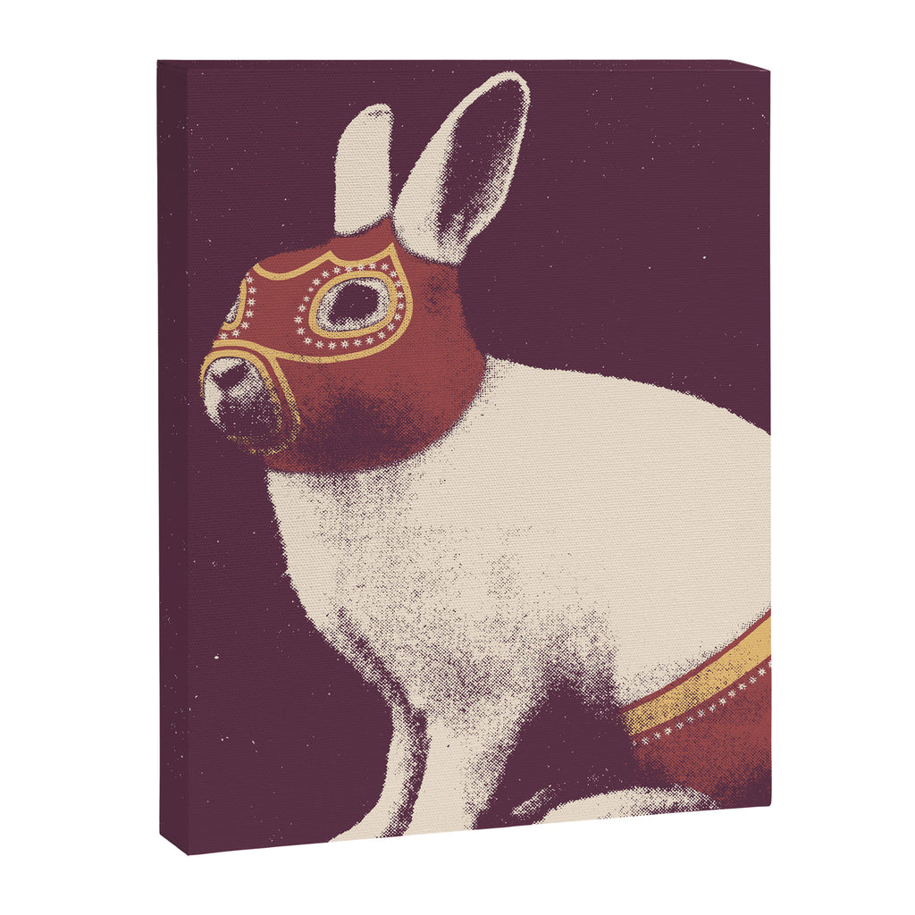 Lapin Catcheur (Rabbit Wrestler) Canvas Print Gallery Image 8