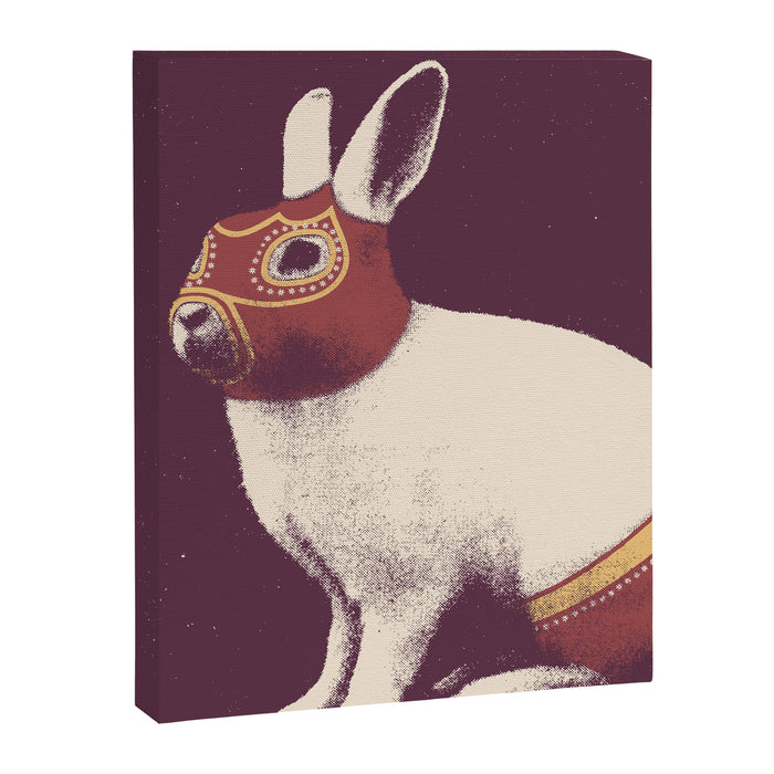 Lapin Catcheur (Rabbit Wrestler) Canvas Print Gallery Image 1