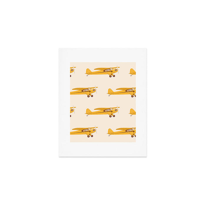 Little Yellow Plane Art Print Gallery Image 1