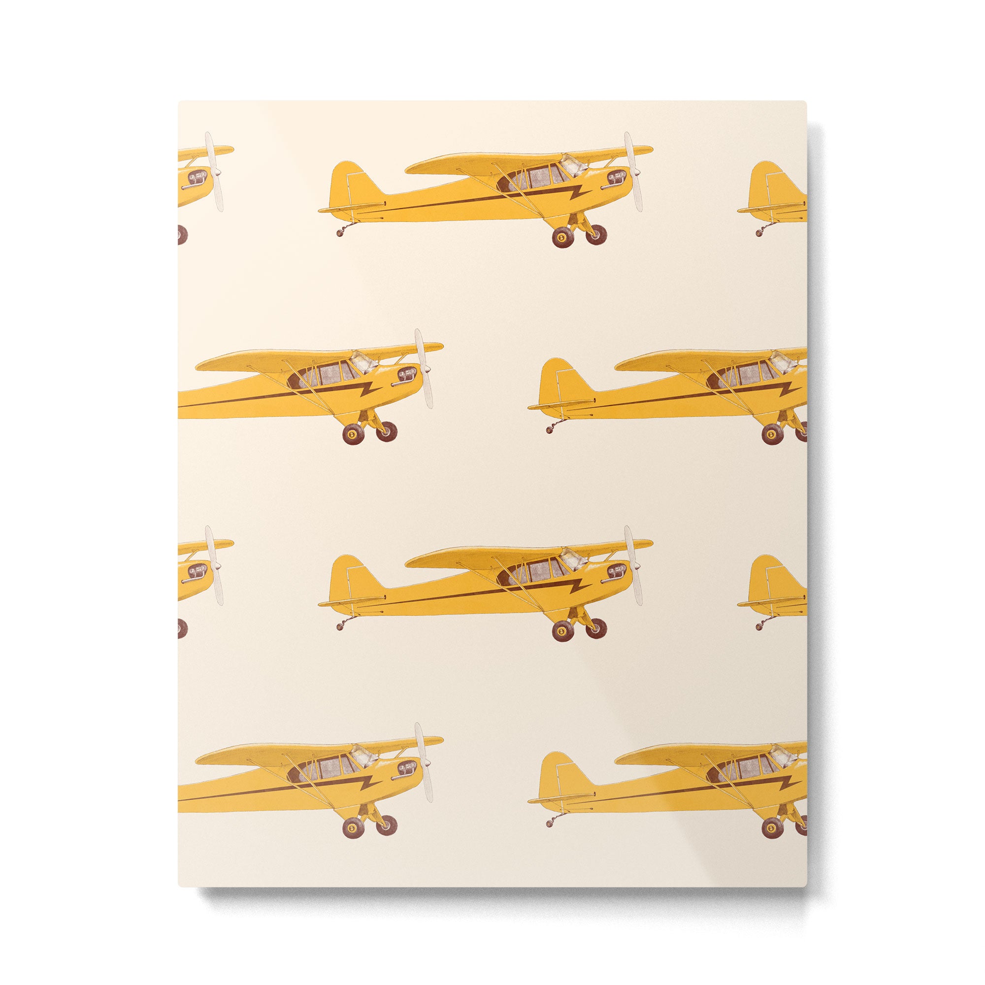 Little Yellow Plane Metal Print Gallery Image 6