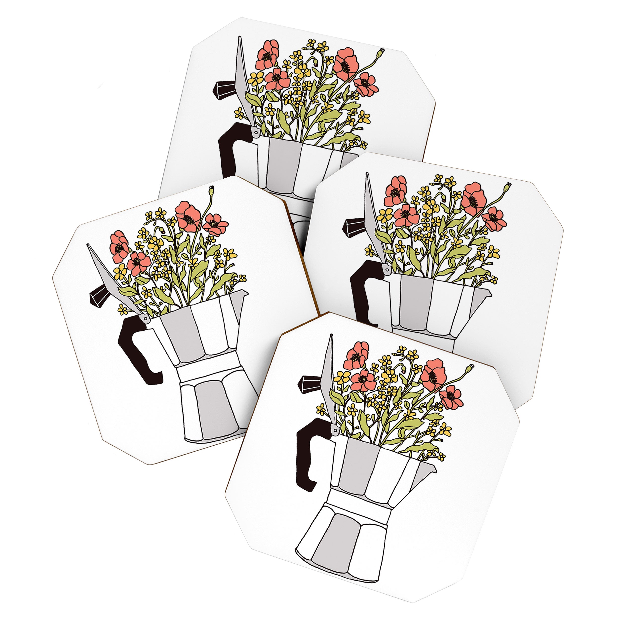 Moka Flowers Coaster Gallery Image 1