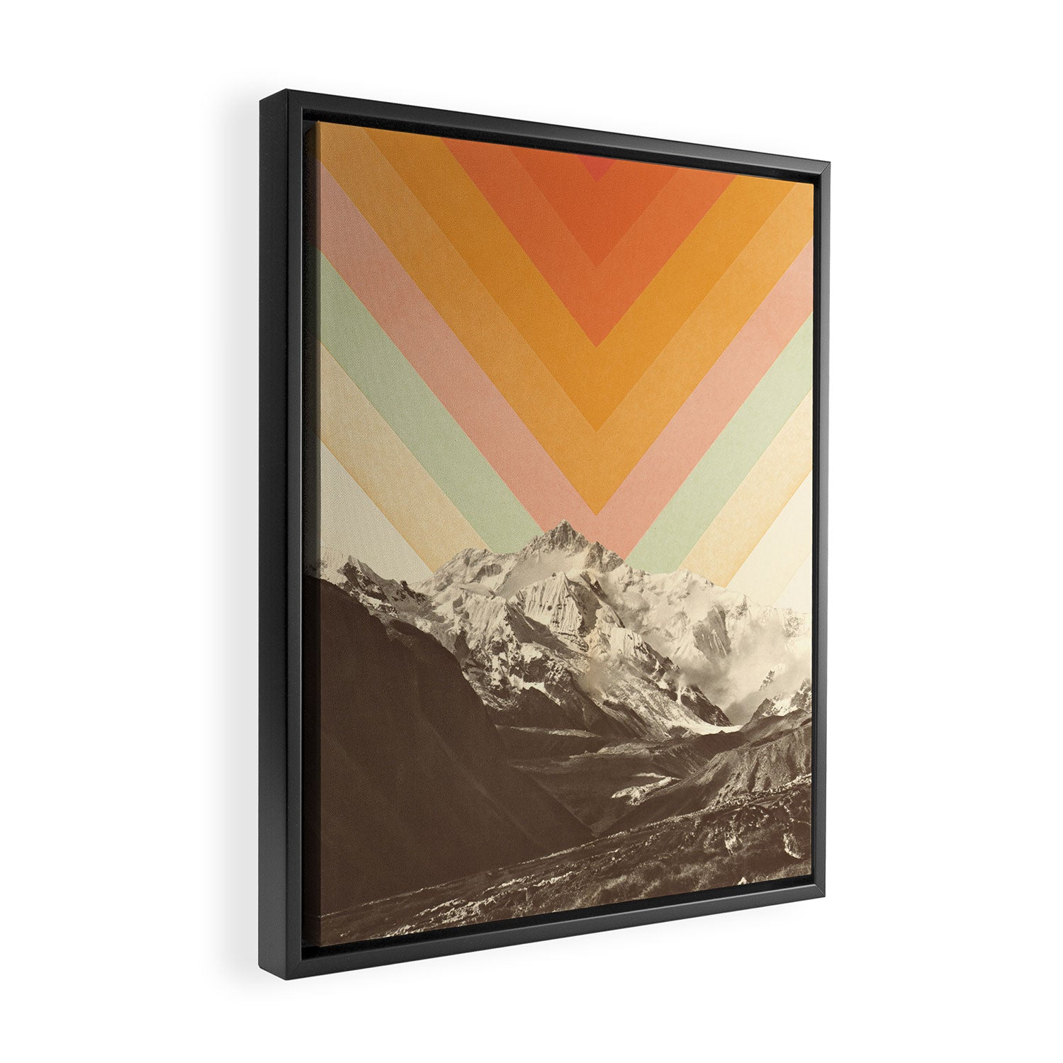 Mountainscape 2 Framed Canvas Print Gallery Image 2