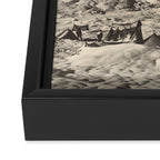 Mountainscape 6 - Night Sun Framed Canvas Print Gallery Image 3