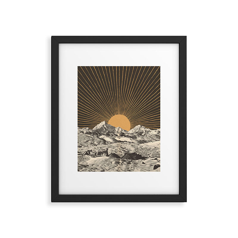 Mountainscape 6 - Night Sun Framed Art Print Gallery Image 4