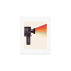 Movie Camera Rainbow Art Print Gallery Image 1