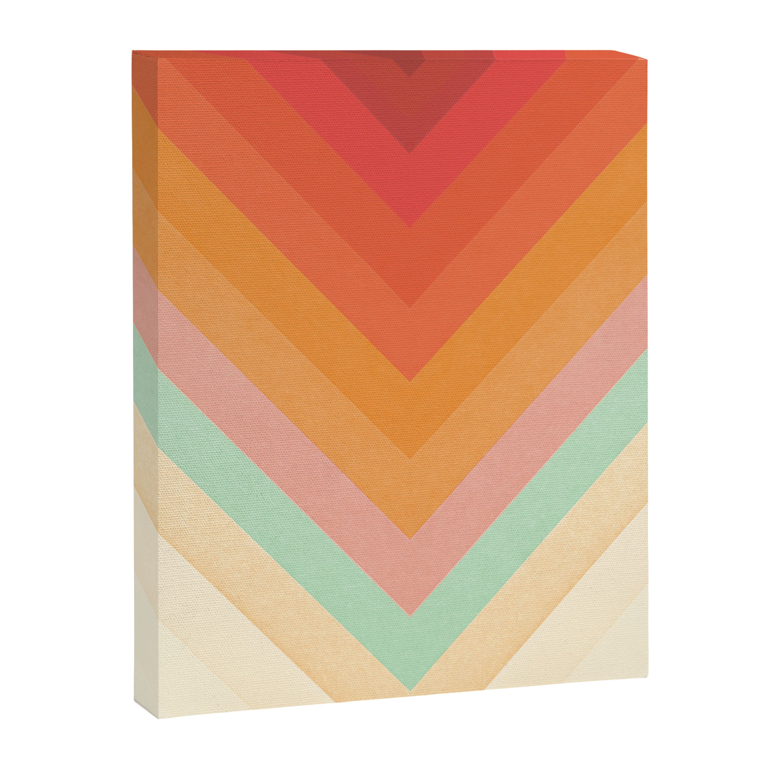 Rainbow Chevrons Canvas Print Gallery Image 6
