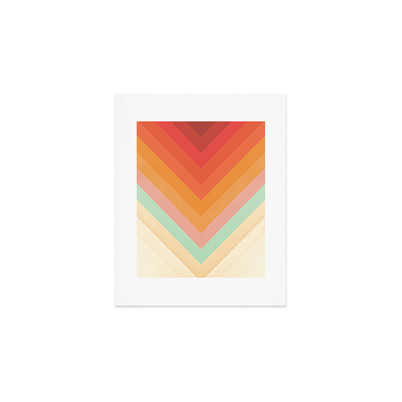 Rainbow Chevrons Art Print Gallery Image 1
