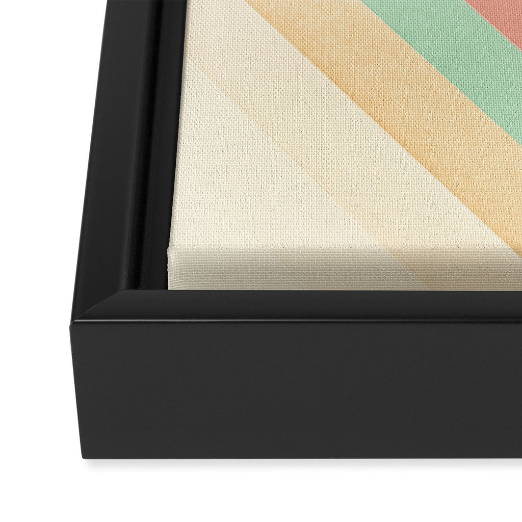 Rainbow Chevrons Framed Canvas Print Gallery Image 3