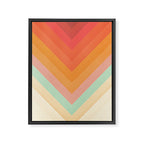 Rainbow Chevrons Framed Canvas Print Gallery Image 6