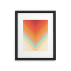 Rainbow Chevrons Framed Art Print Gallery Image 5