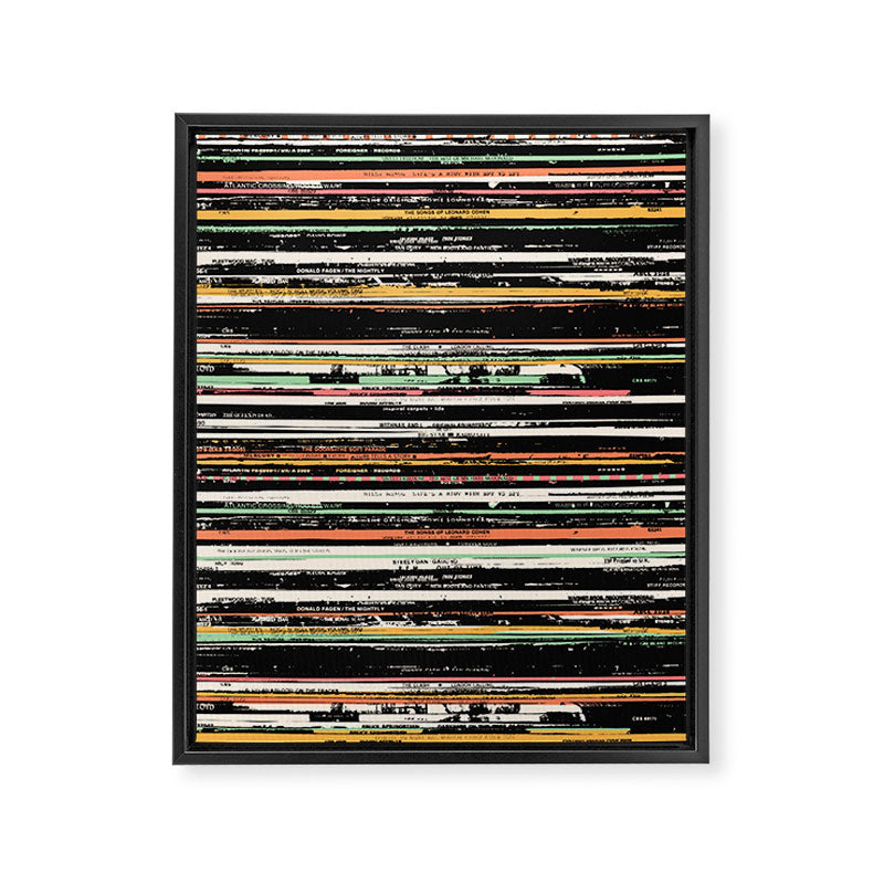 Recordsss Framed Canvas Print Gallery Image 6