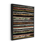 Recordsss Framed Canvas Print Gallery Image 2