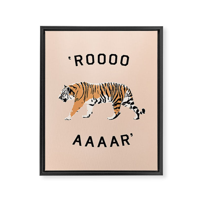ROOOOAAAAR ! - Tiger Framed Canvas Print Gallery Image 1