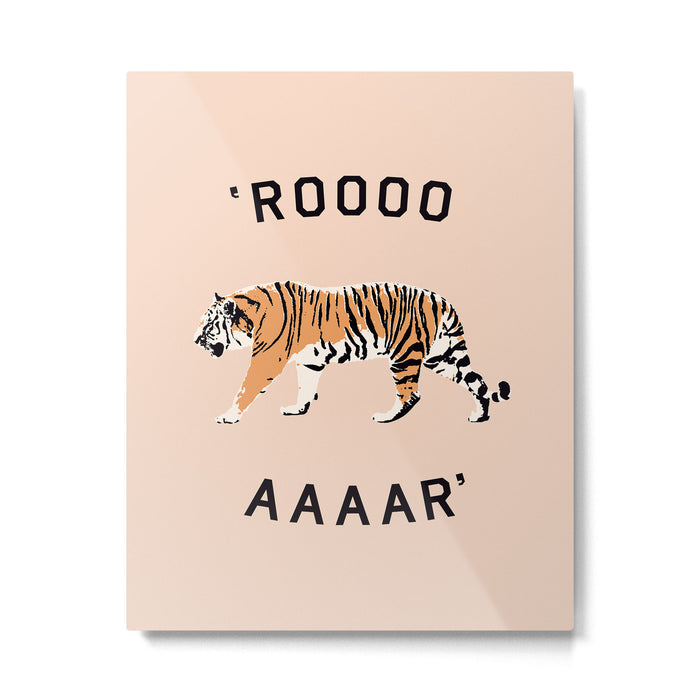 ROOOOAAAAR ! - Tiger Metal Print Gallery Image 1