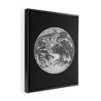 Solar System _ 03 Earth Framed Canvas Print Gallery Image 2