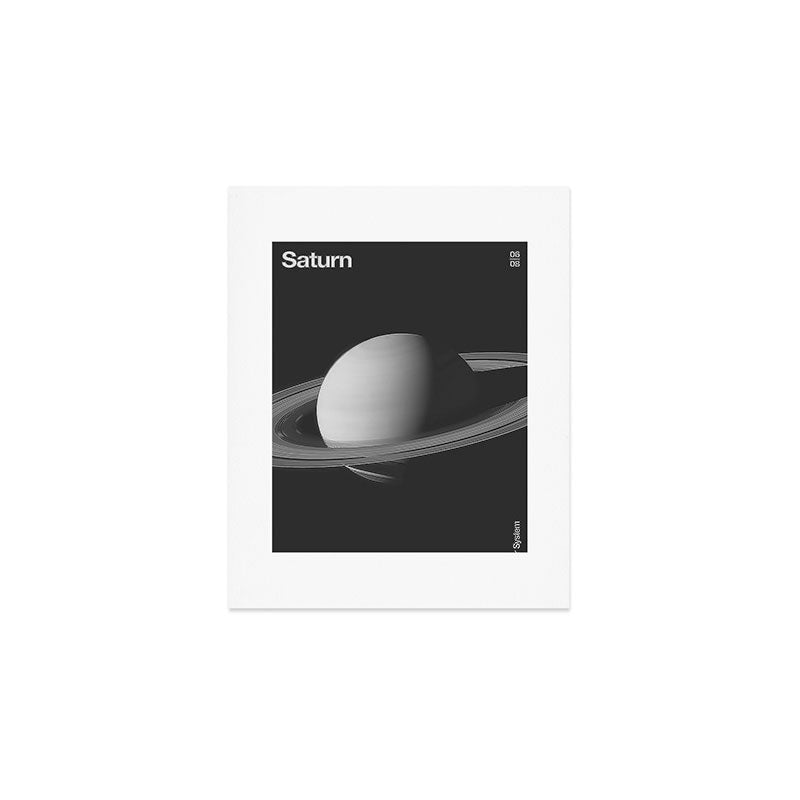 Solar System _ 06 Saturn Art Print Gallery Image 1