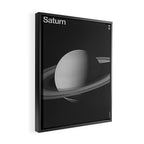 Solar System _ 06 Saturn Framed Canvas Print Gallery Image 2