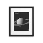 Solar System _ 06 Saturn Framed Art Print Gallery Image 4