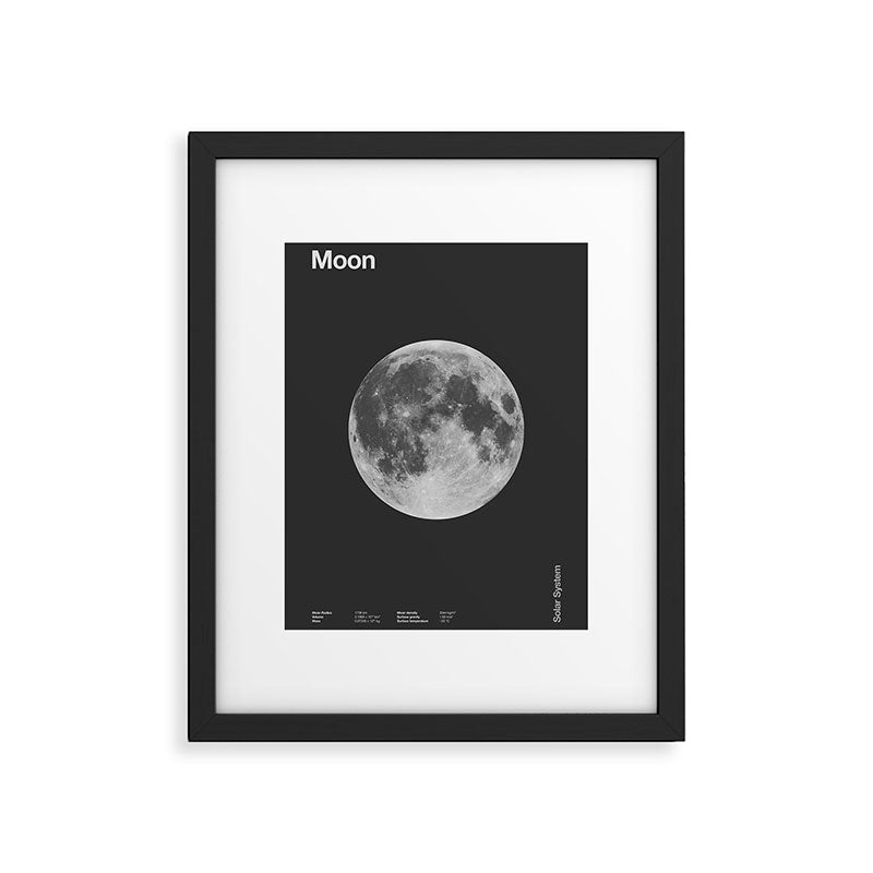 Solar System _ Moon Framed Art Print Gallery Image 4