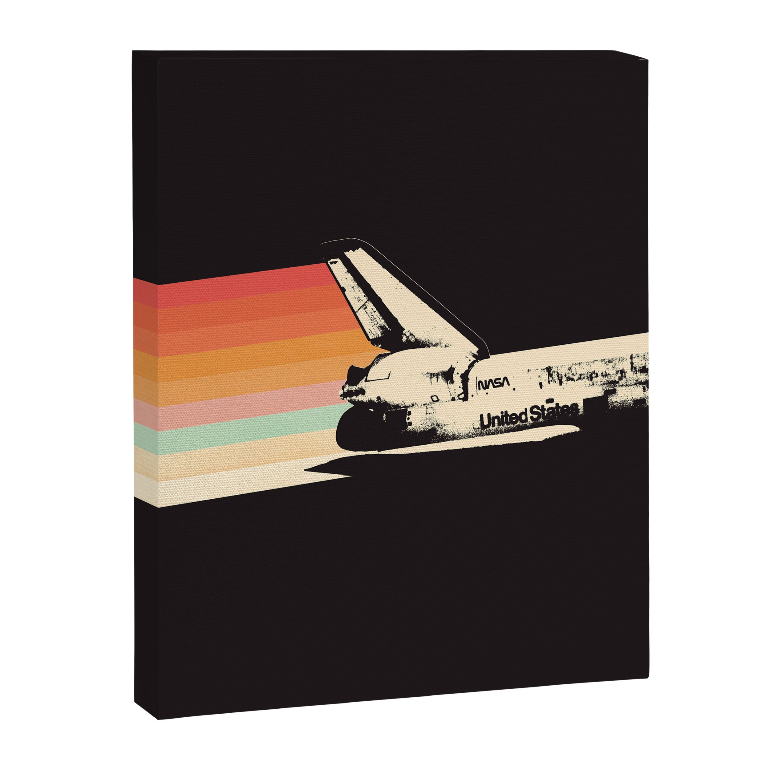 Spaceship - Rainbow Canvas Print Gallery Image 6