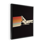 Spaceship - Rainbow Framed Canvas Print Gallery Image 2