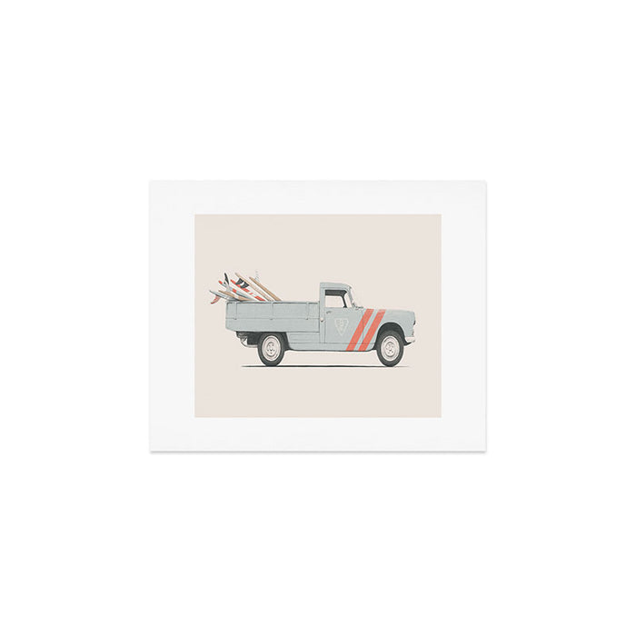Surfboard Pick Up Van Art Print Gallery Image 1