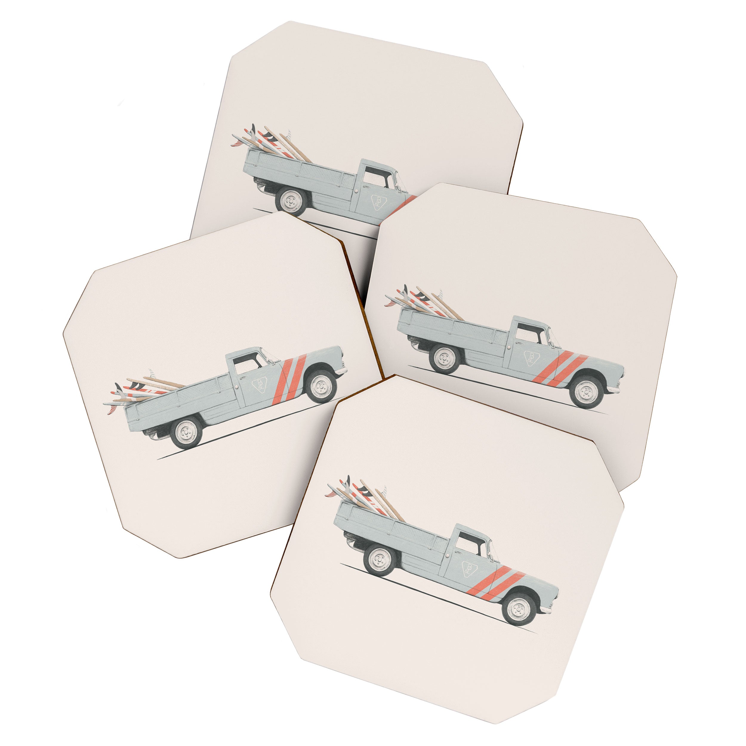 Surfboard Pick Up Van Coaster Gallery Image 1