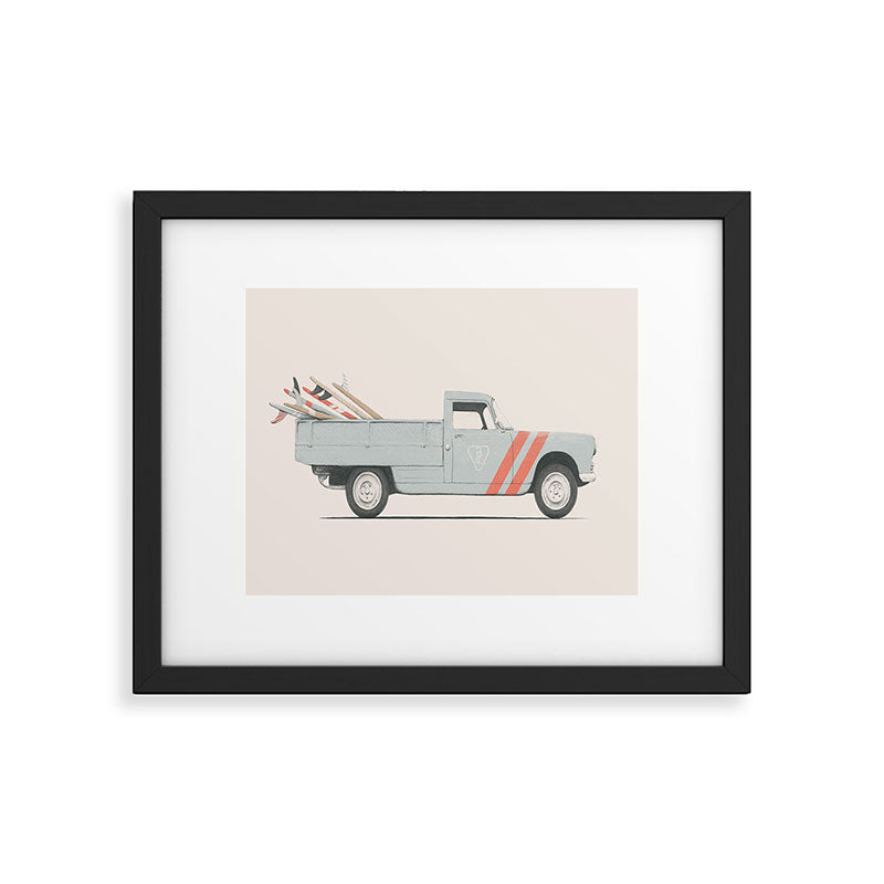Surfboard Pick Up Van Framed Art Print Gallery Image 5