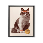 Tennis Cat Framed Canvas Print Gallery Image 6