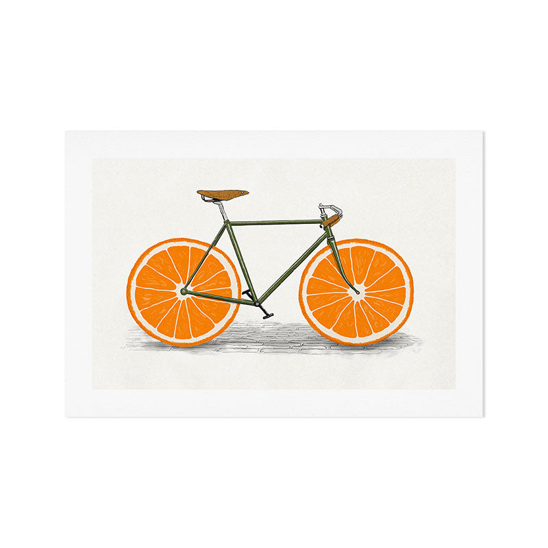 Zest (Orange Wheels) Art Print Gallery Image 1