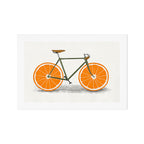 Zest (Orange Wheels) Art Print Gallery Image 1