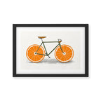 Zest (Orange Wheels) Framed Art Print Gallery Image 2